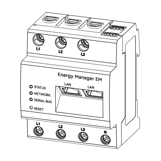 SOLARMAX PowerMeter+ | Energiezähler | LAN & RS485 | 63 A